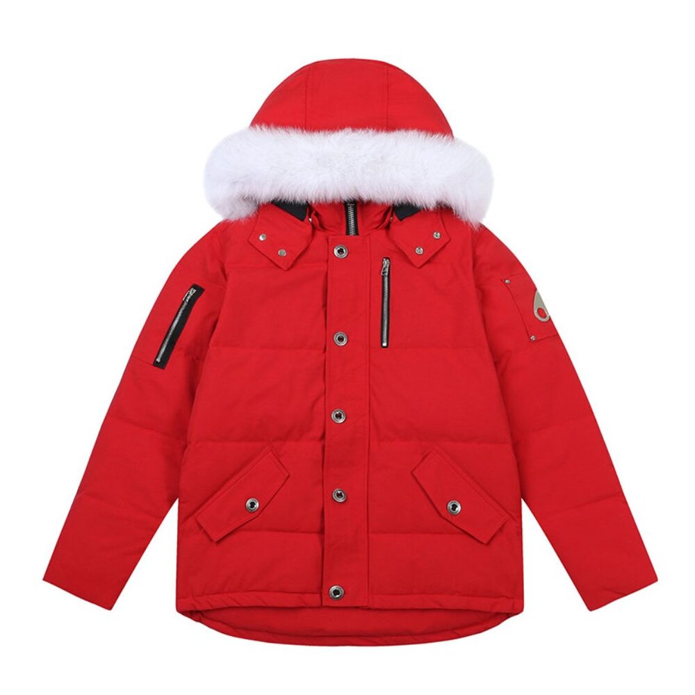 Moose Knuckles Red Down Jacket